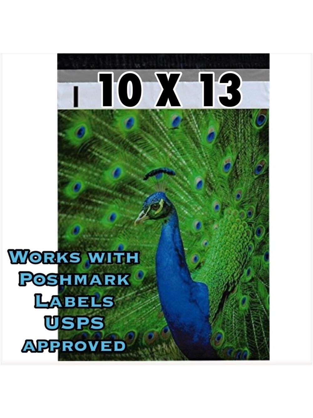 25 10X13 Poly Mailers Royal Peacock PRICE IS FIRM - Picture 11 of 13